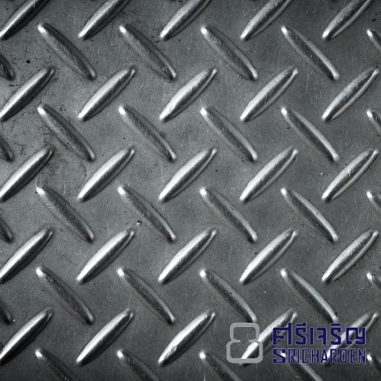 แผ่นสแตนเลสกันลื่นลายตีนไก่ แผ่นสแตนเลสกันลื่นลายตีนไก่